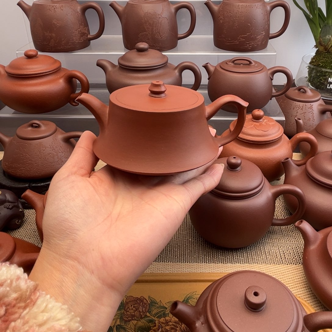 茶壶紫砂朱泥筑础微瑕