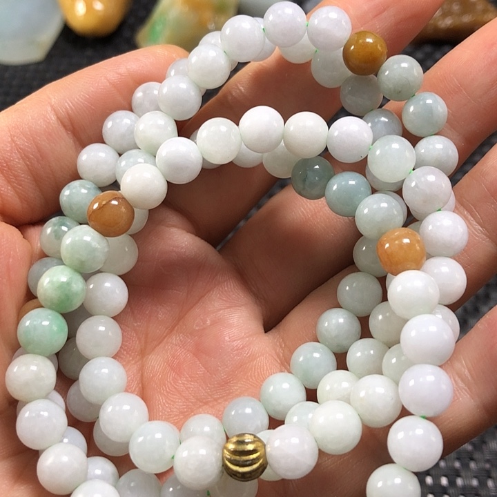 翡翠颈饰银S925镶嵌缅甸翡翠项链