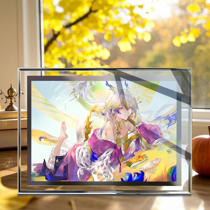 明日方舟黍岁家游戏周边正版水晶玻璃相框摆台高颜值房间桌面摆件