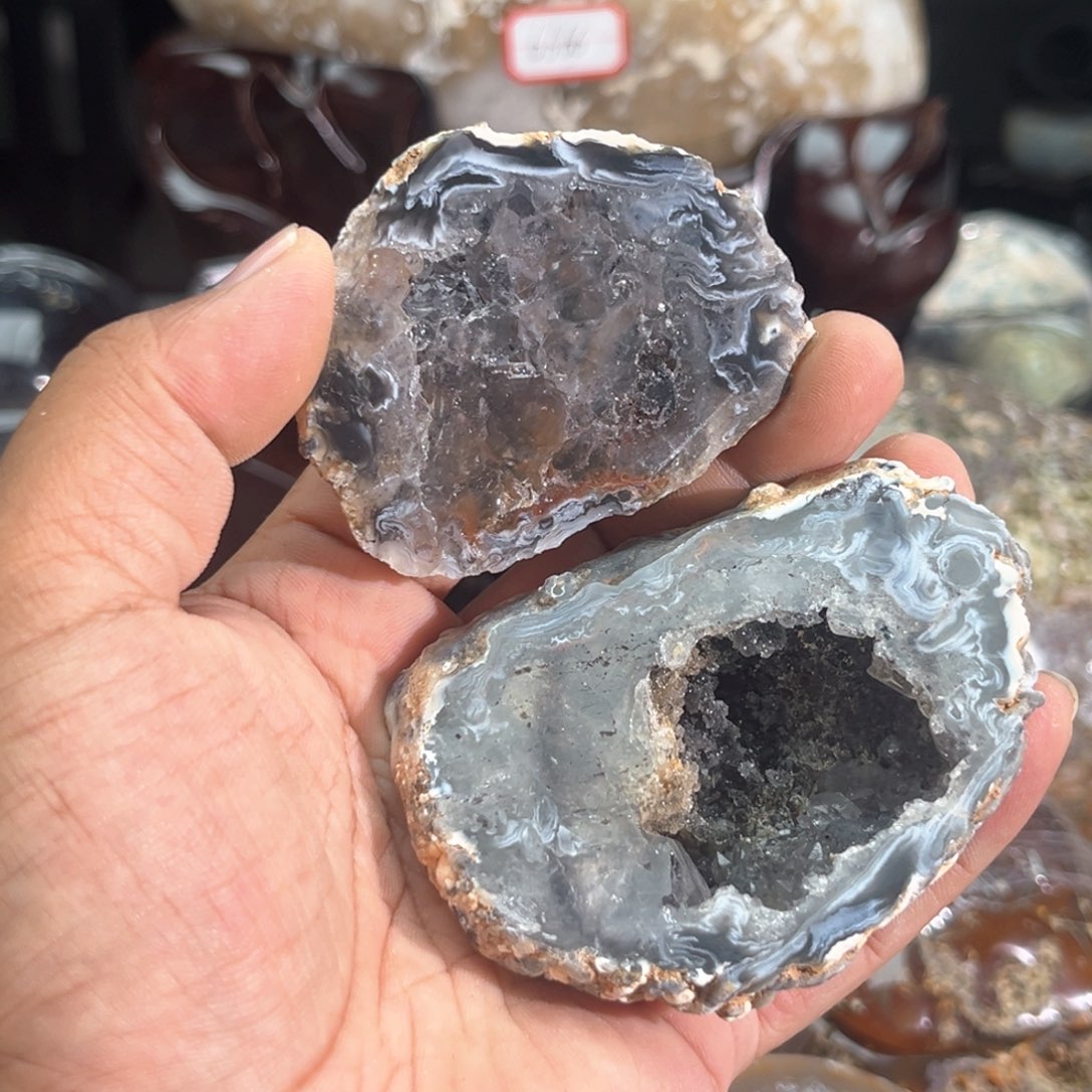 未镶嵌摆件紫晶聚宝盆