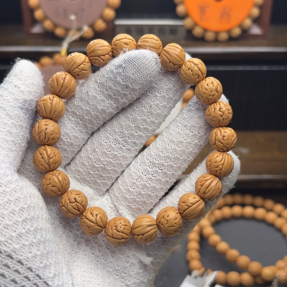 通***店手串桃核奶豆豆桃核