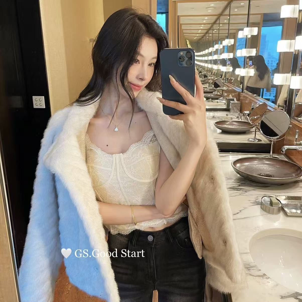 叙旧姑嫂  蕾丝性感美背背心吊带6100