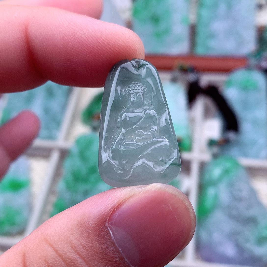 翡翠未镶嵌吊坠(不含链)