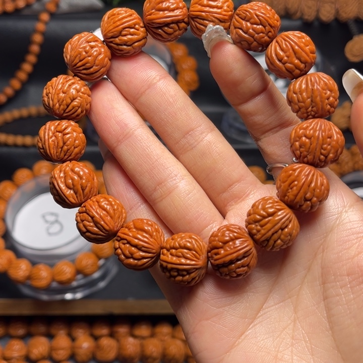 桃核手串桃核单圈荔枝