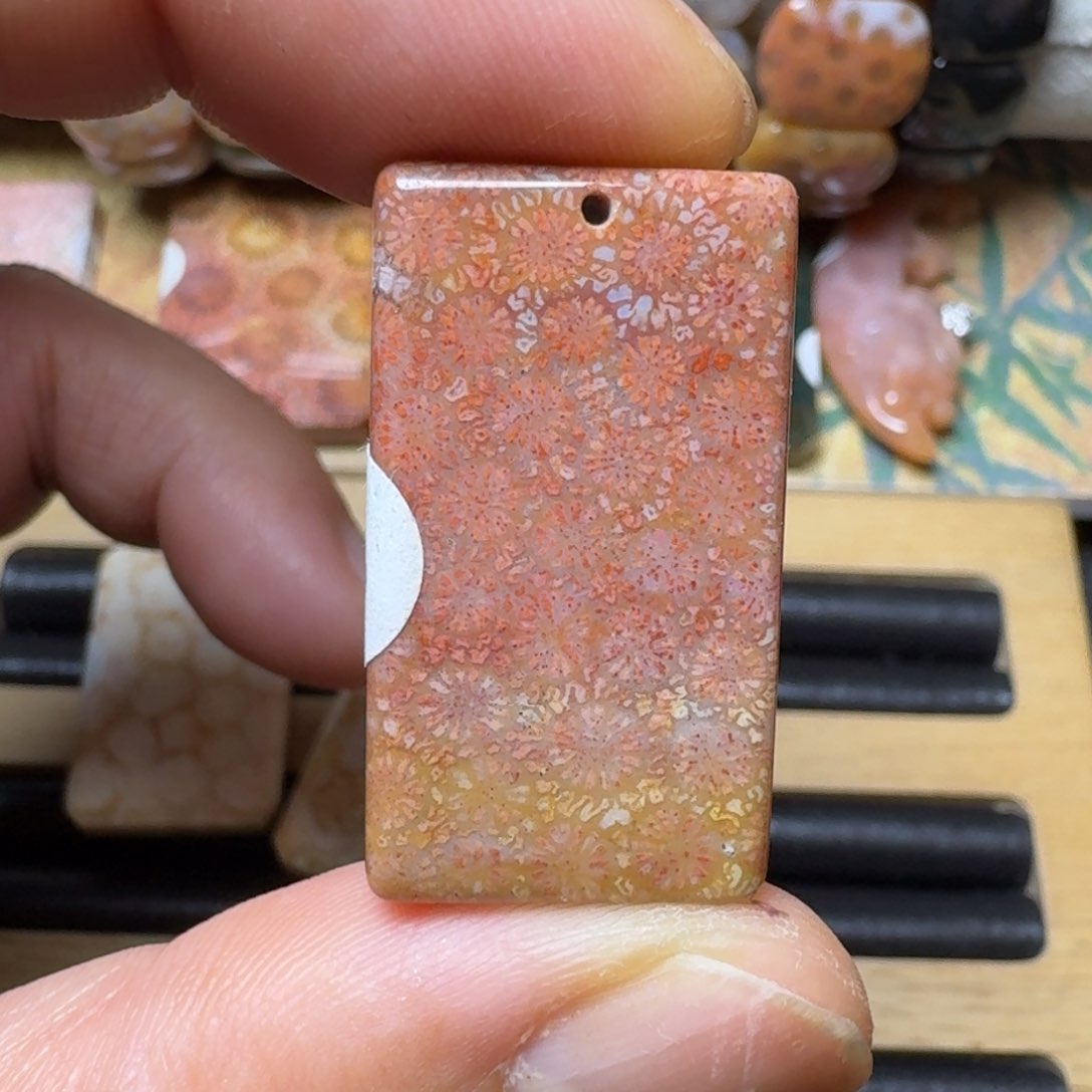 硅化玉纯天然有机玉石 保真色未镶嵌