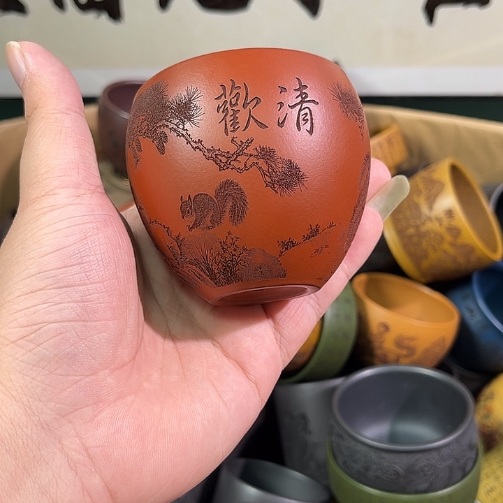茶杯紫砂全手工紫砂主人杯