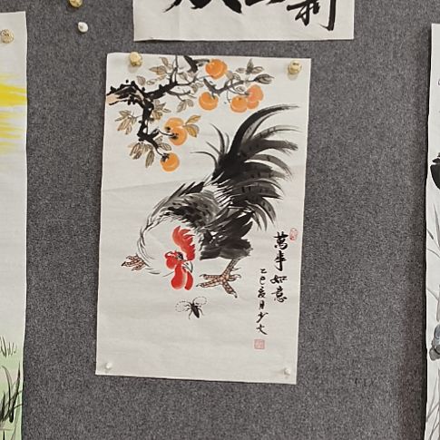 f***y万事如意国画纯手绘作品