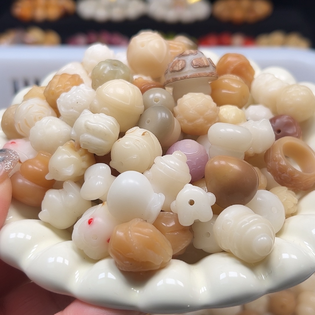 手串菩提根/象牙果大配件混锅10颗随机发