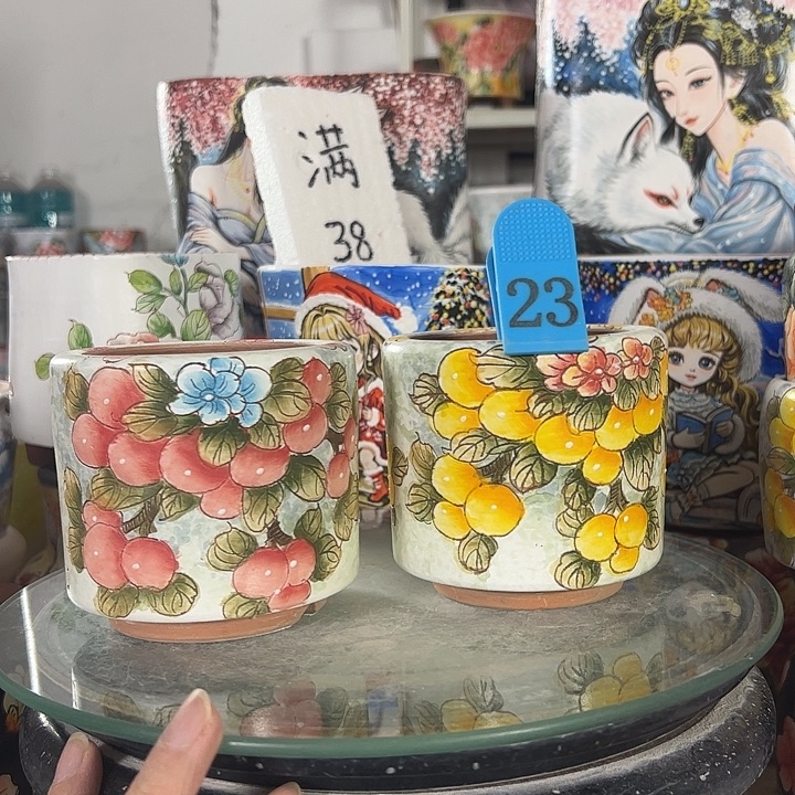 景德镇手绘花盆性价比超高