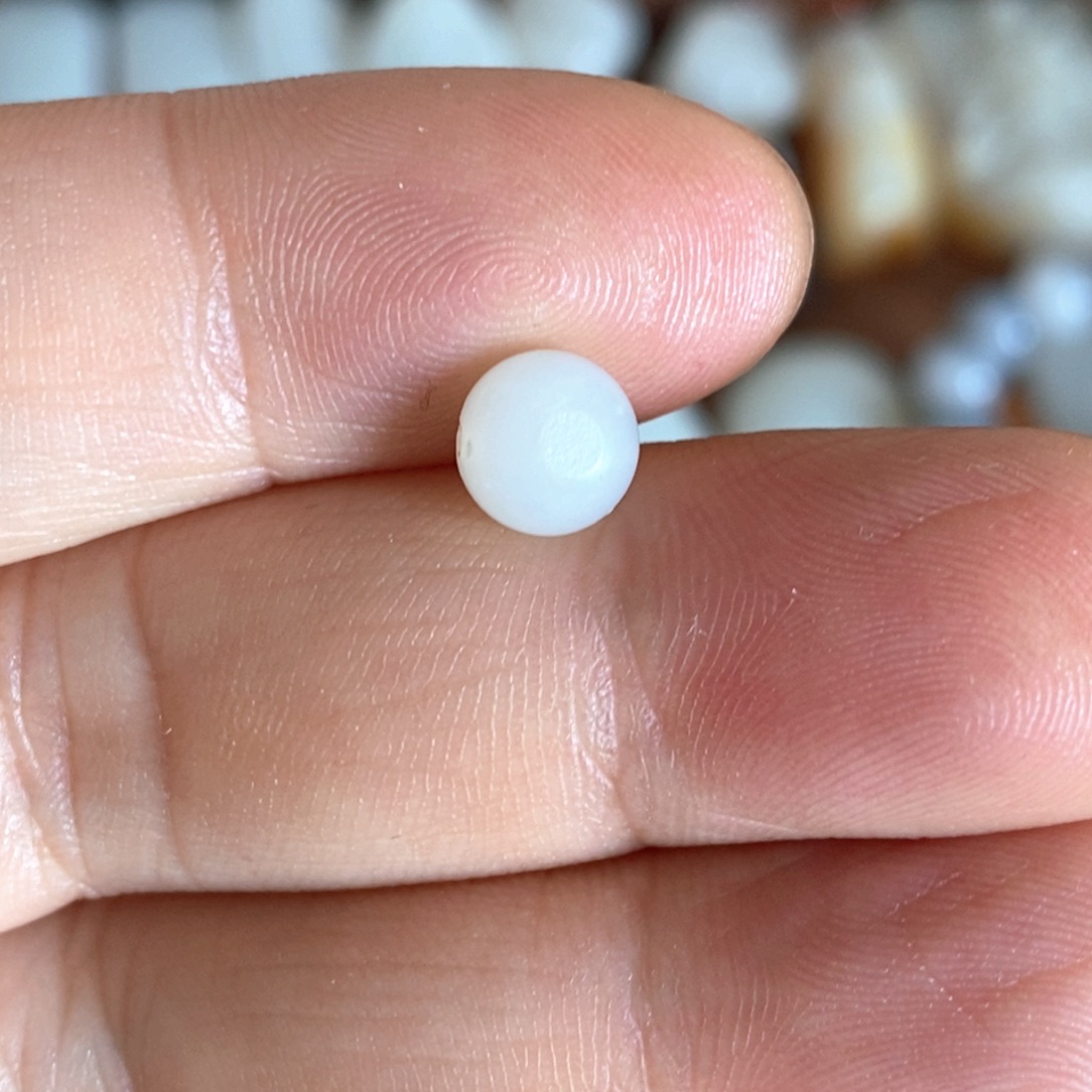 和田玉未镶嵌挂件白玉卡0.8