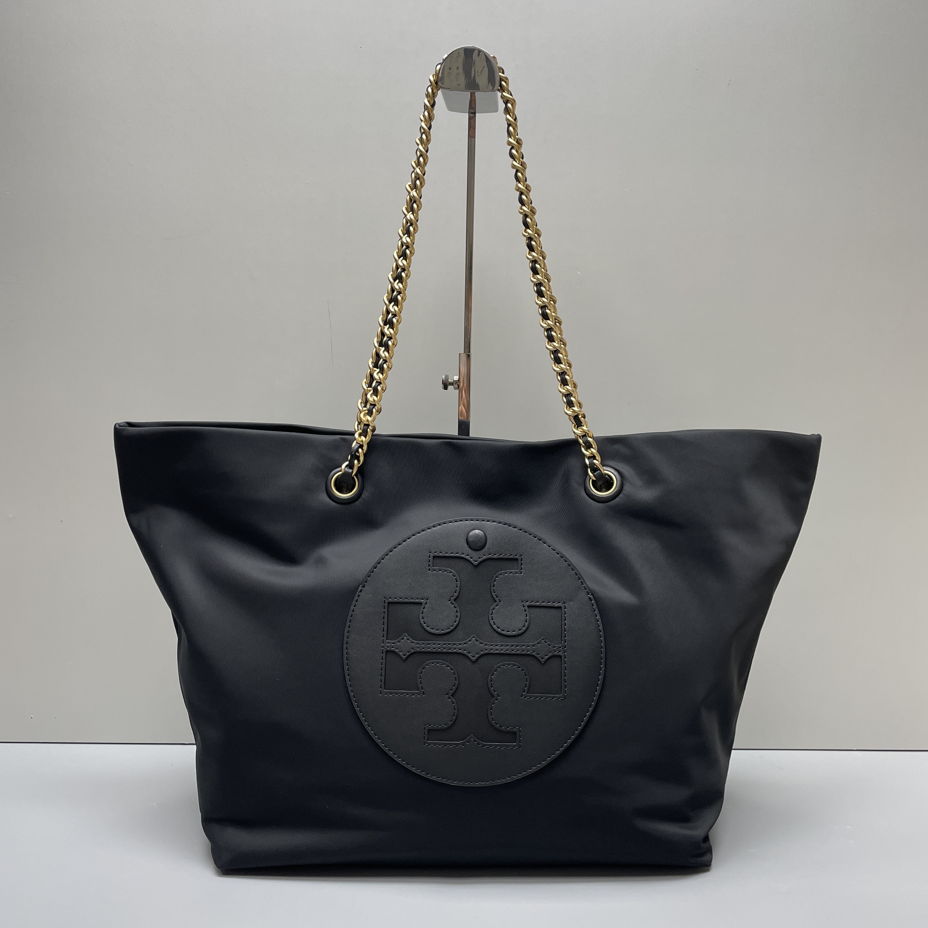 99新 TORY BURCH/汤丽柏琦 ella尼龙链条托特包31*28*16 EM091101