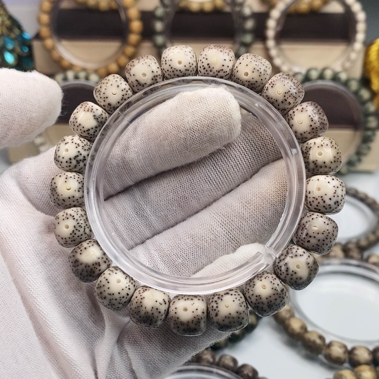 【闪购商品】星月菩提手串一物一图原生态同枝黑冰月朗星稀