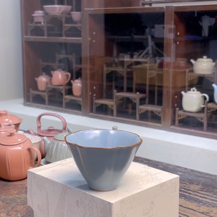 云衍汝窑花口主人杯