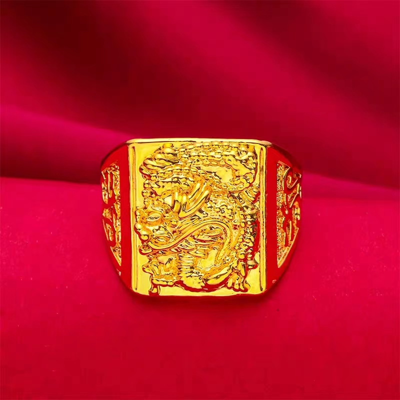 【陈总推荐】足金999飞龙在天戒指（QIC质检+证书+礼盒）