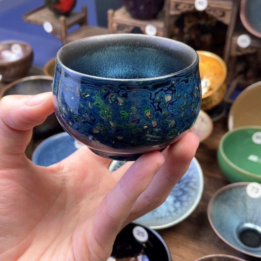 茶盏三*大漆建盏主人杯