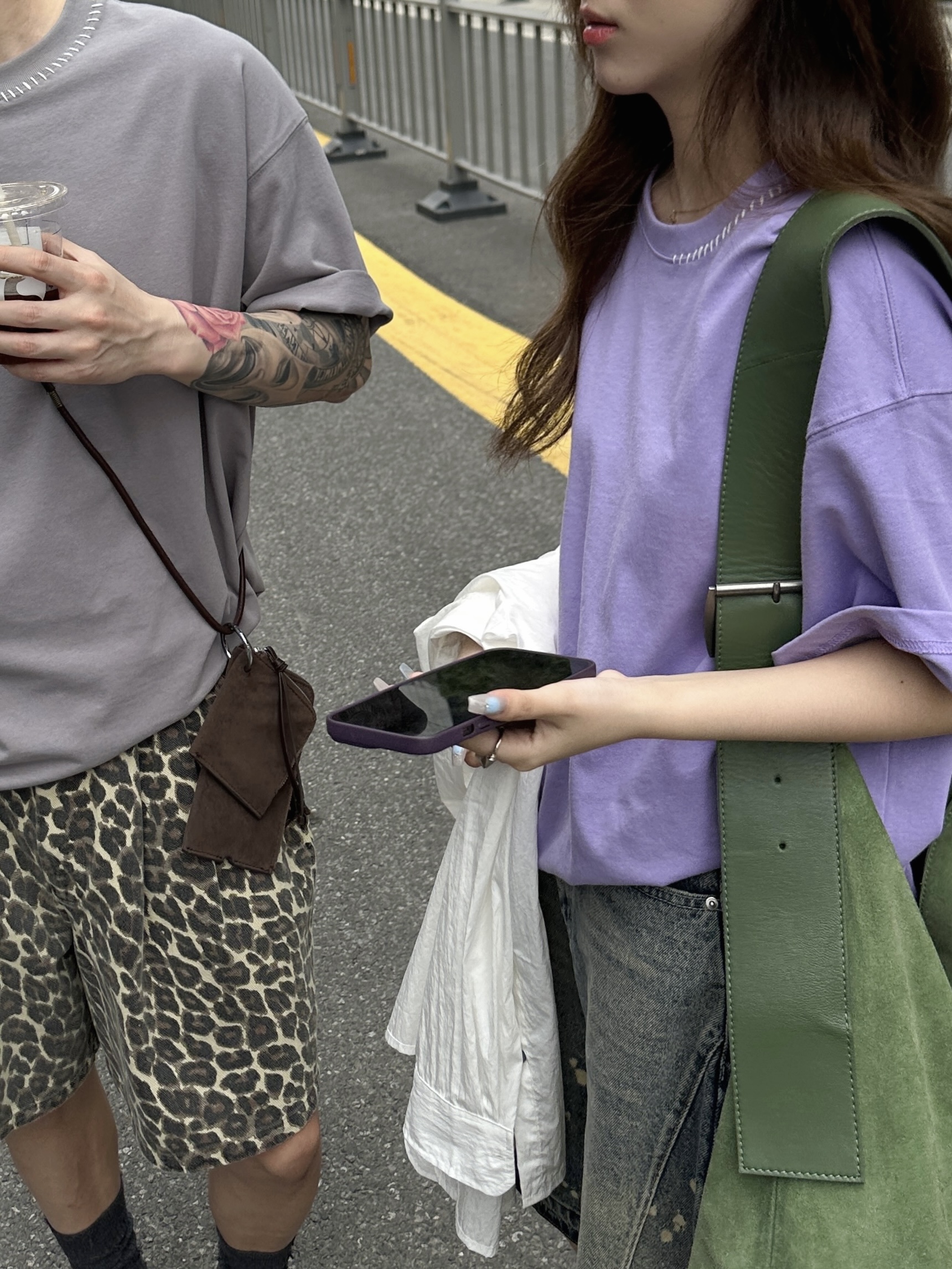 CALLMELAMB丨廓形短袖T丨小五叔丨双色短袖廓形女宽松圆领夏季