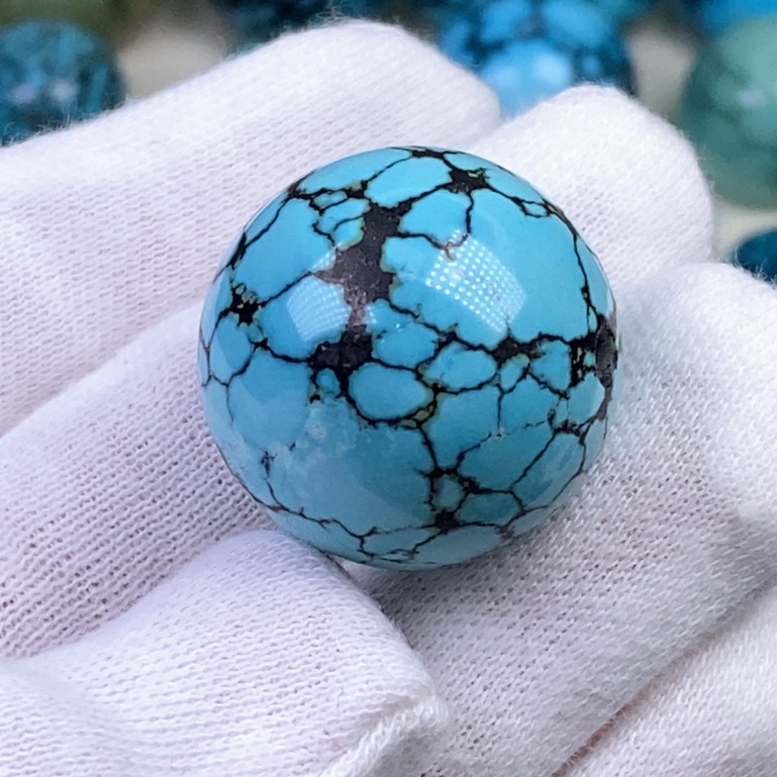 绿松石24mm圆珠未镶嵌