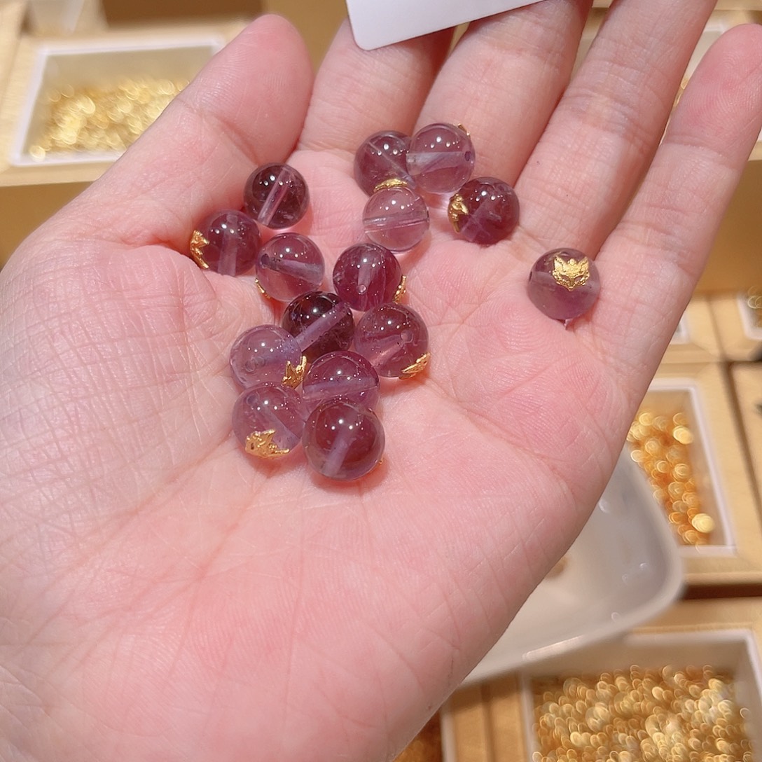 银S925镀金镶嵌珠宝半成品水晶97 。       
