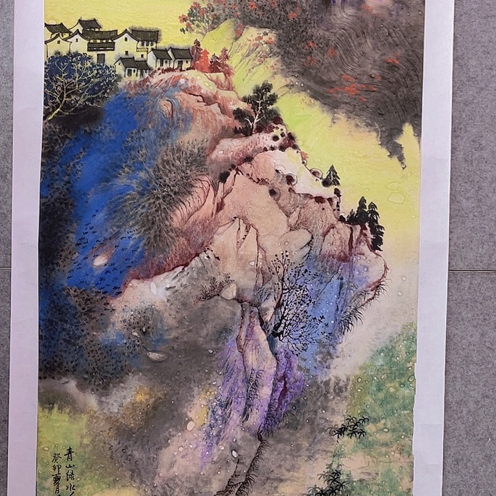 国画宋庄的一个小
