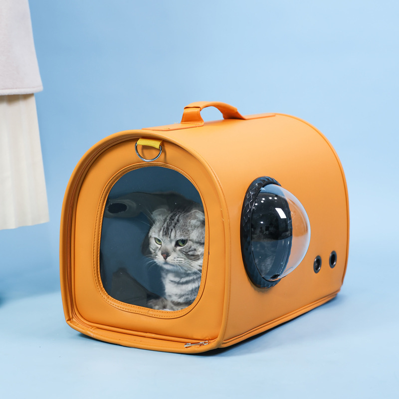 便携大容量猫咪外出包单肩斜挎宠物通用背包