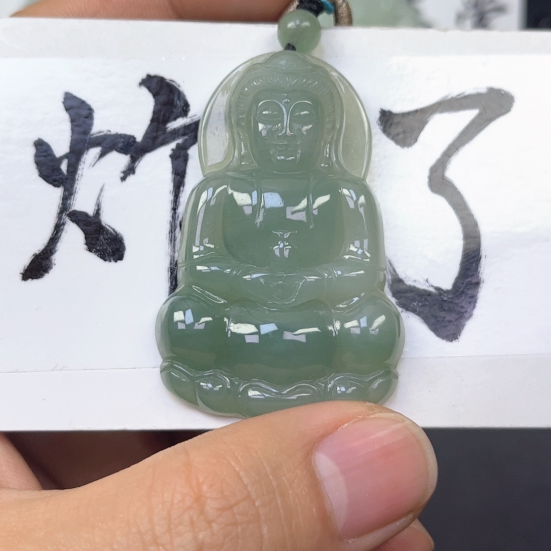 翡翠颈饰未镶嵌缅甸天然翡翠