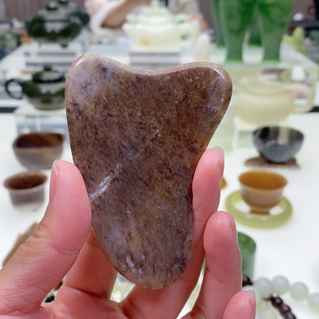 和田玉刮板未镶嵌