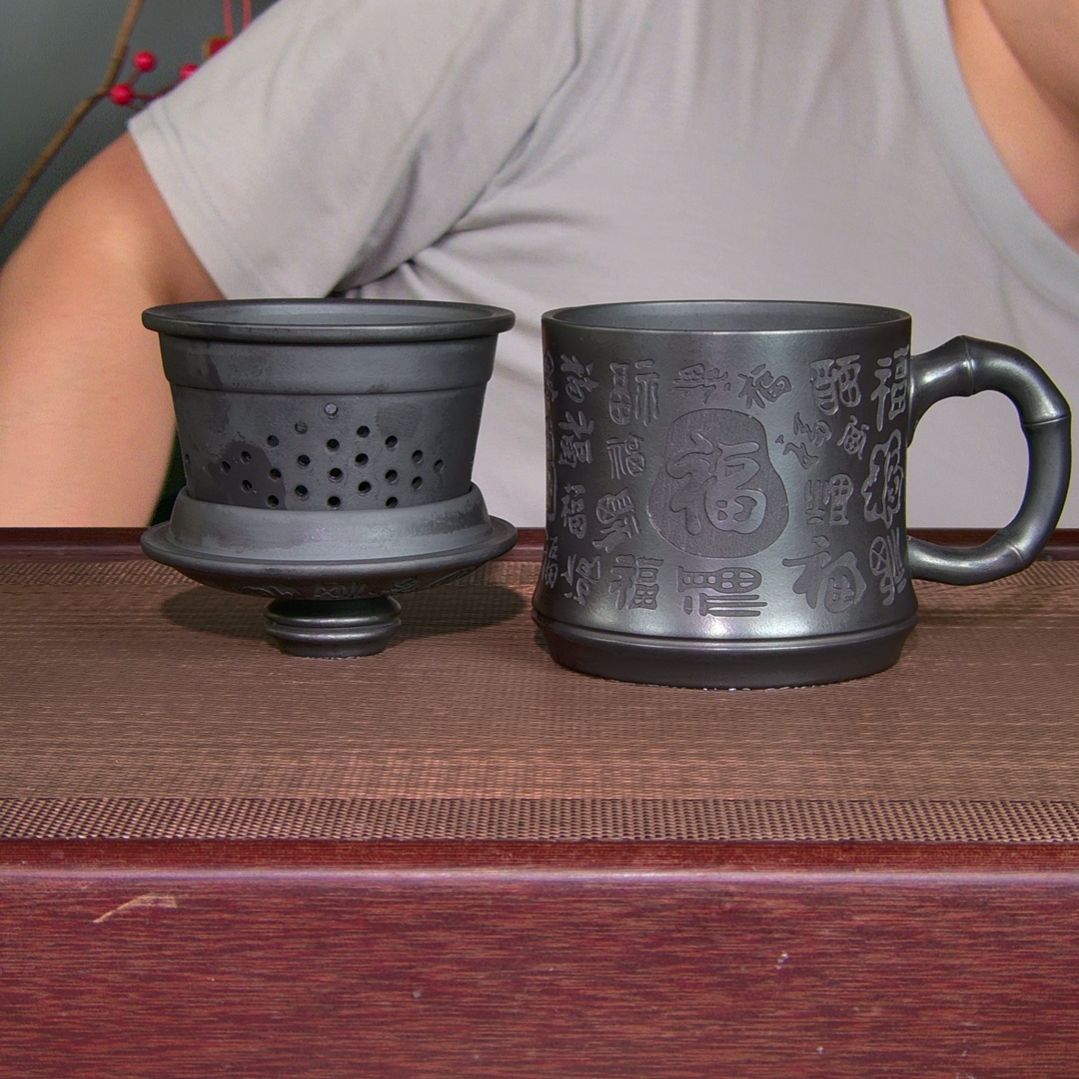 茶杯紫砂高货放漏