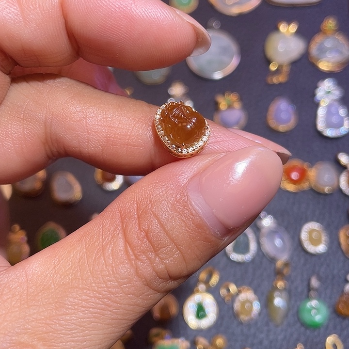 翡翠银S925镶嵌颈饰