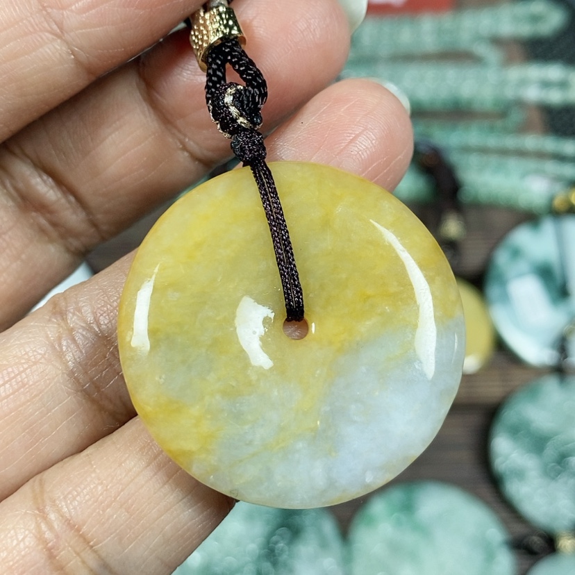 【闪购商品】翡翠颈饰未镶嵌玉吊坠翡翠玉平安扣