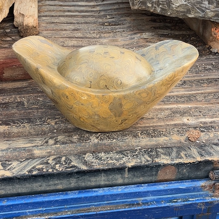 G***บ灵璧石金钱石元宝