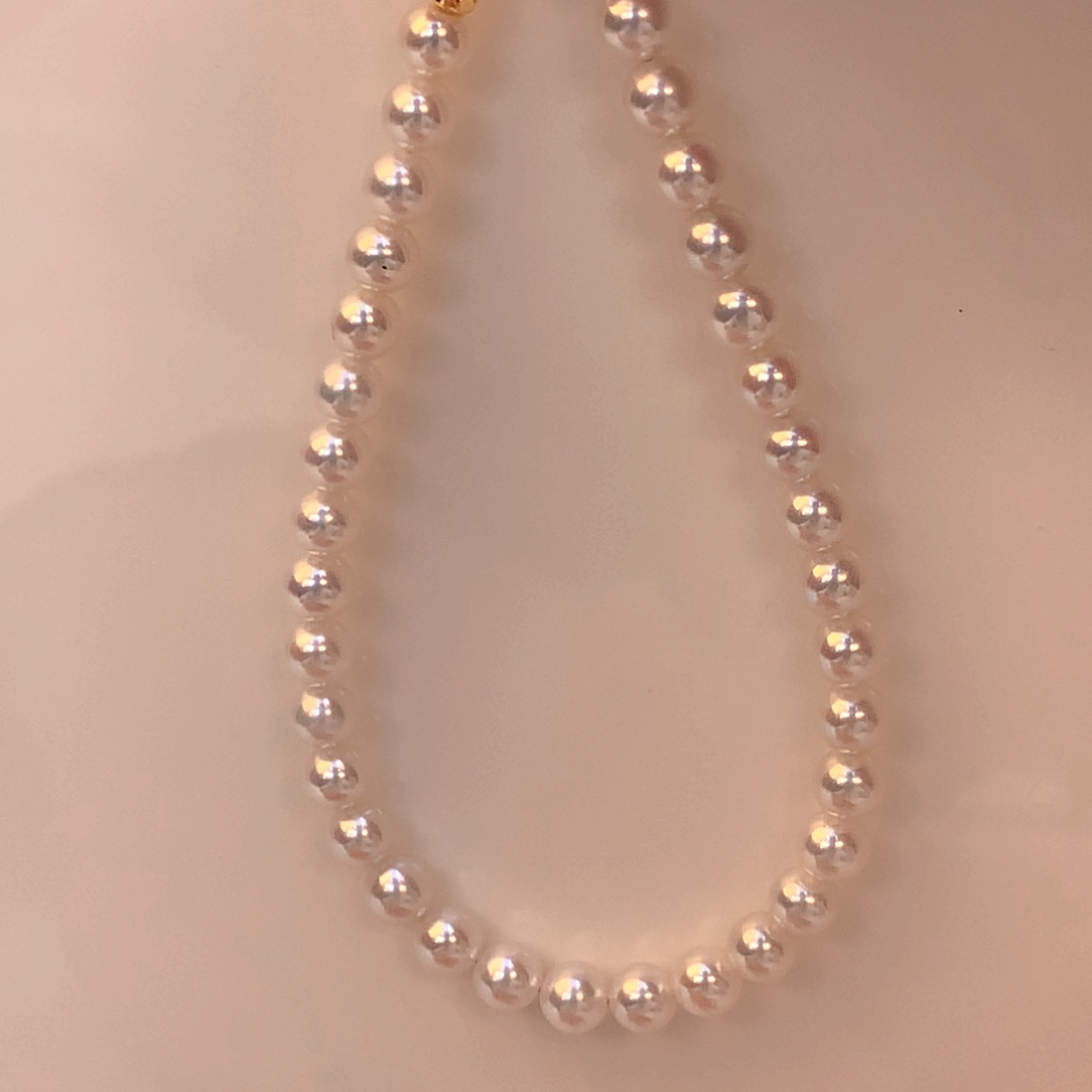 淡水珍珠手串18K金镶嵌