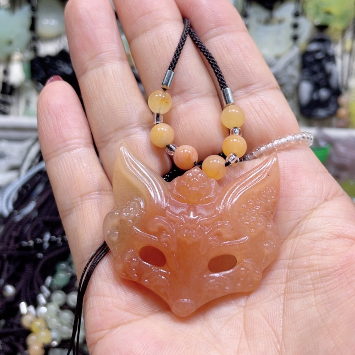 【闪购商品】岫玉未镶嵌颈饰72吊坠