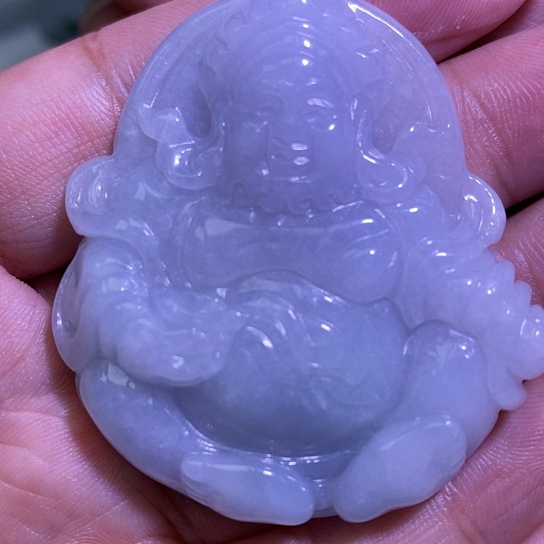 红***轩翡翠未镶嵌颈饰财神