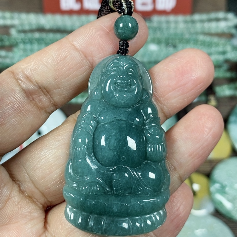 【闪购商品】翡翠颈饰未镶嵌玉吊坠翡翠玉座莲佛