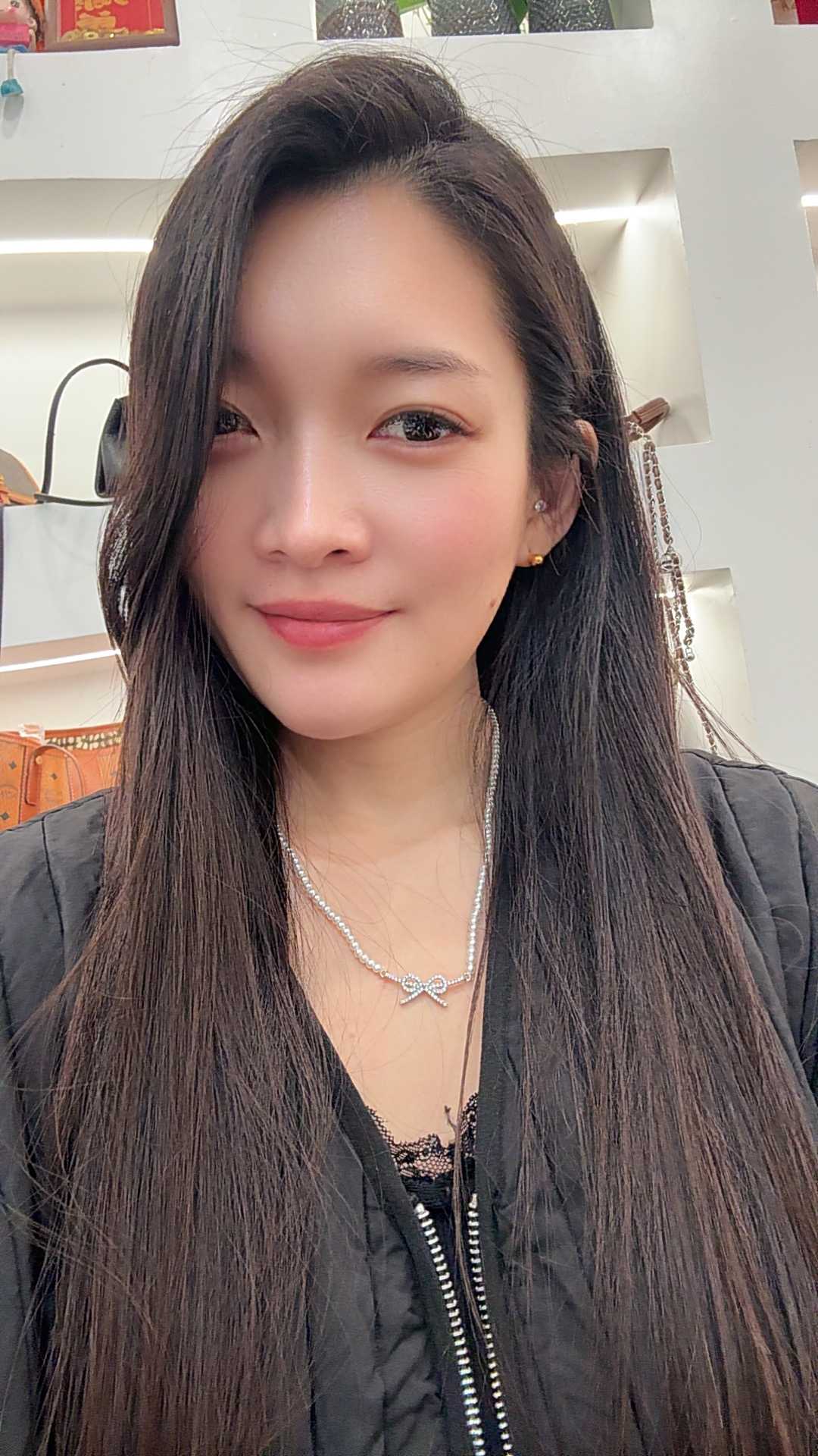 非金属仿珍珠项链 郭丽开播福利项链