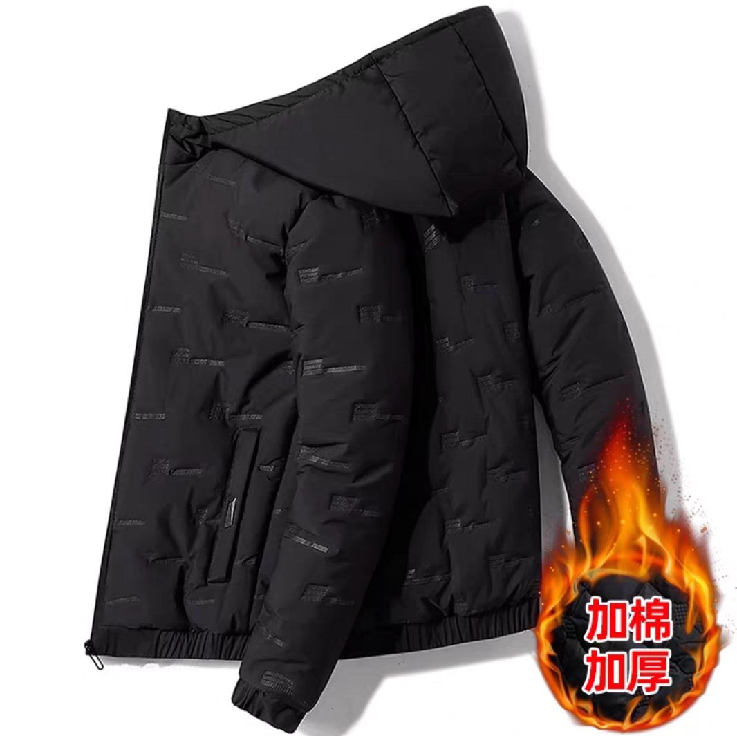棉衣外套男士冬款加厚保暖棉袄休闲防寒男式连帽棉服冬装DP020