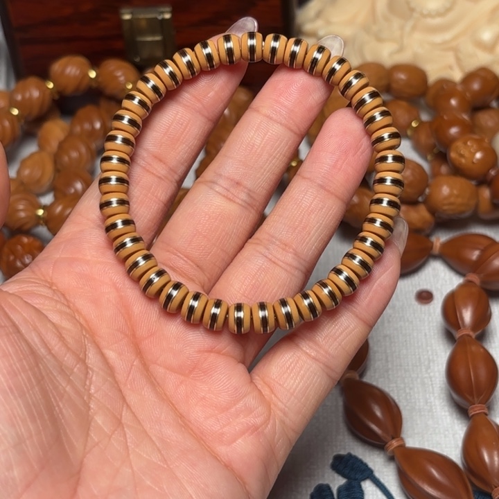 超***儿橄榄核手串/手链.07橄榄核黑腰带