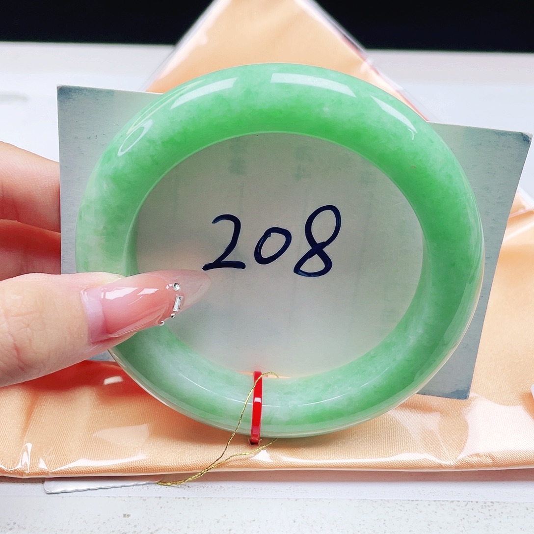 翡翠未镶嵌手镯57+