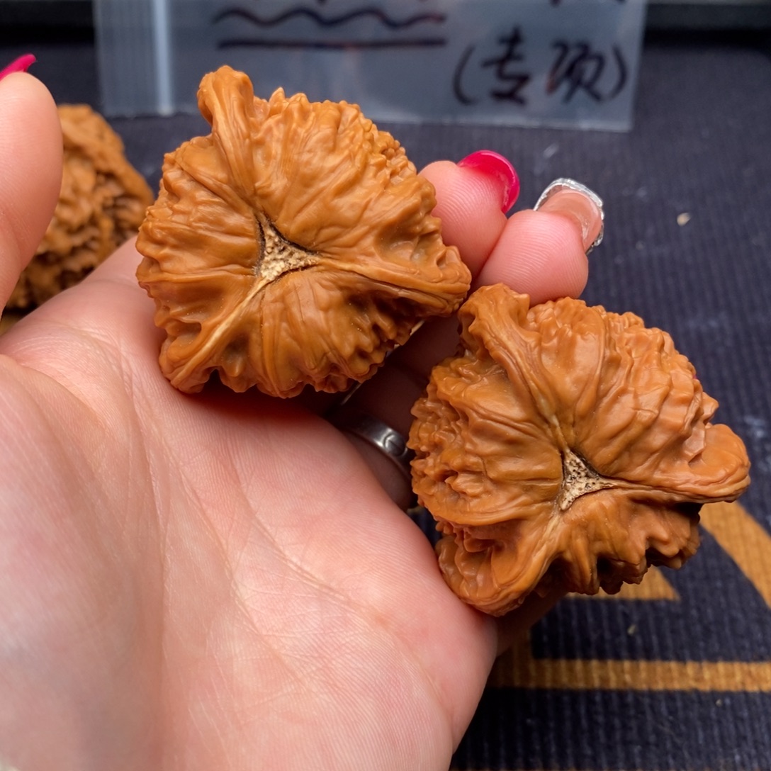 扬***航文玩核桃把件白狮子