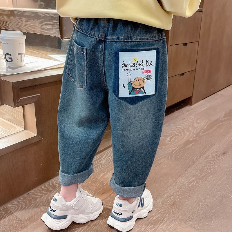 女童牛仔裤子春秋装休闲裤韩版童装2025春款裤长裤儿童小女孩时髦
