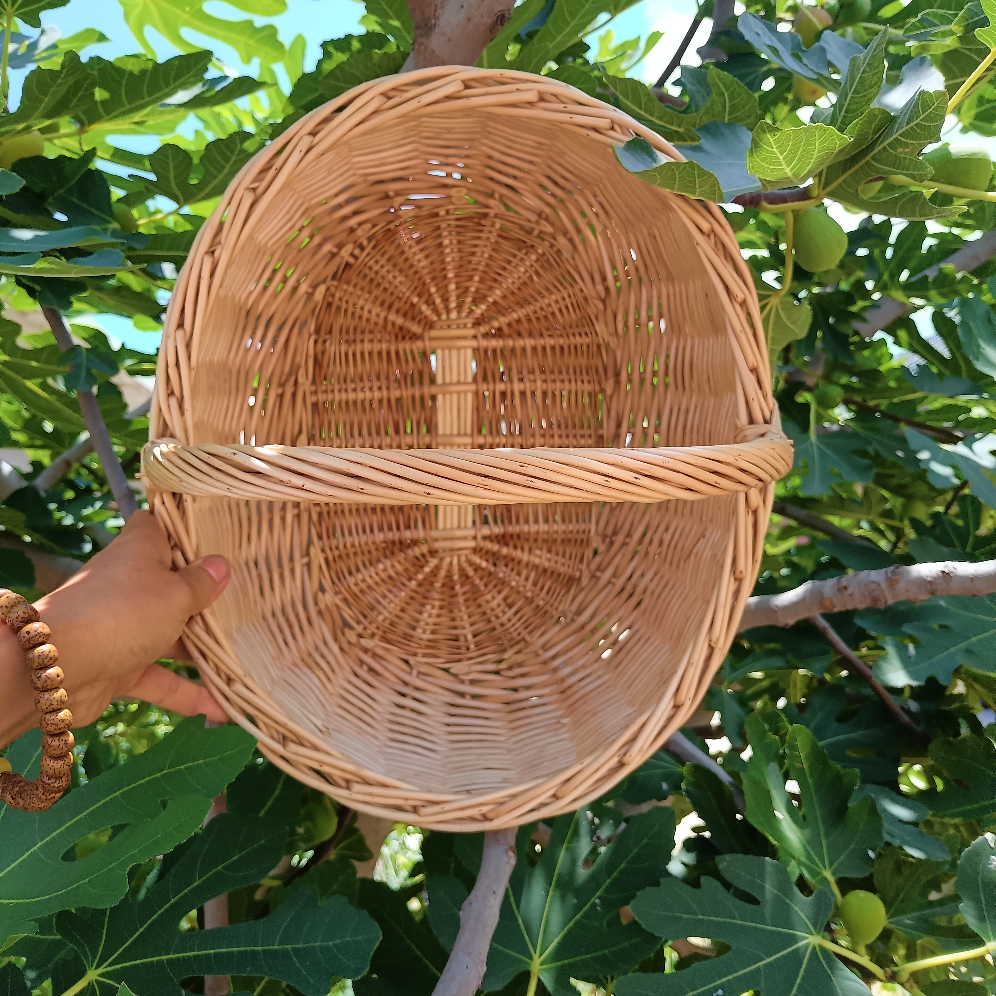 天然植物柳条手工提篮会有微瑕介意勿拍