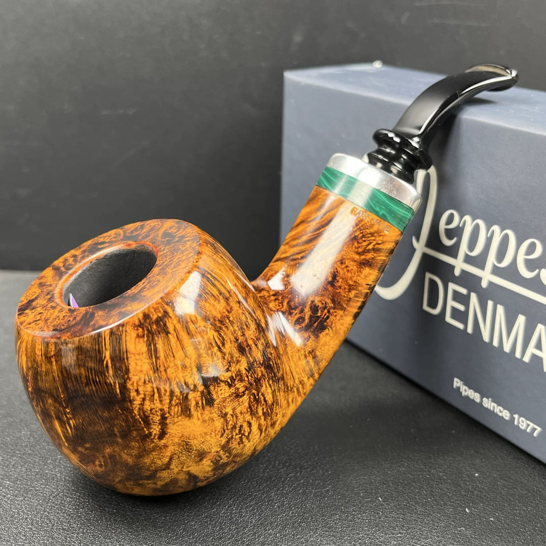 丹麦吉普森高端9手工石楠木烟斗（内径21.6斗深42.8长143重115g）