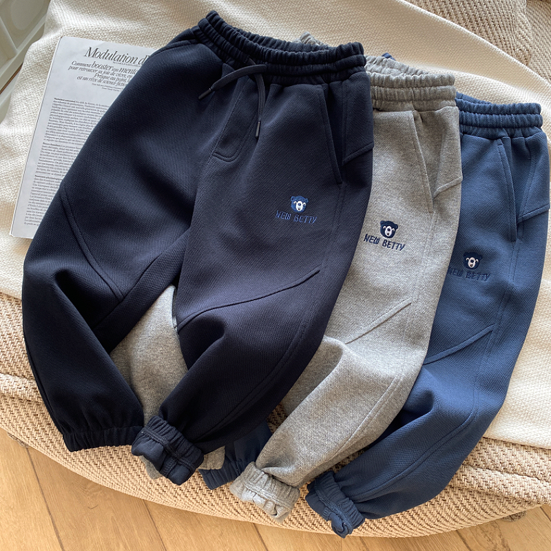 儿童春秋运动裤2025新款男童单裤长裤中大童休闲卫裤