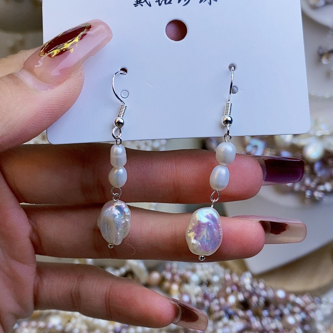 淡水珍珠颈饰银S925镶嵌