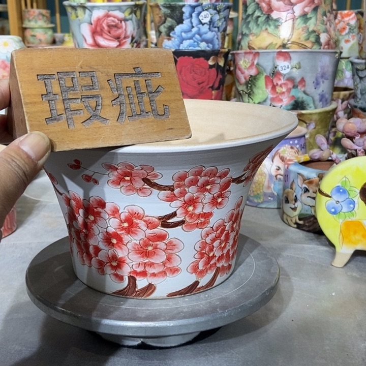 红陶景德镇艺术手绘作品