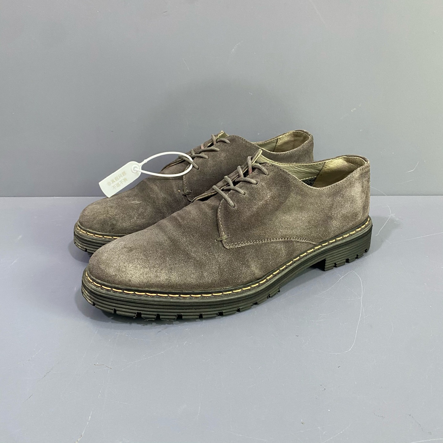 95新 GIORGIO ARMANI/阿玛尼 42码 翻毛皮皮鞋 休闲鞋 穿几次 