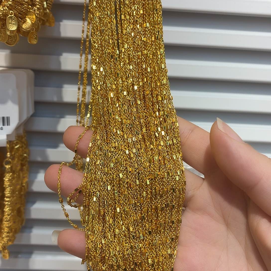 铜合金11-99强保色发 1 个壹笔壹项链