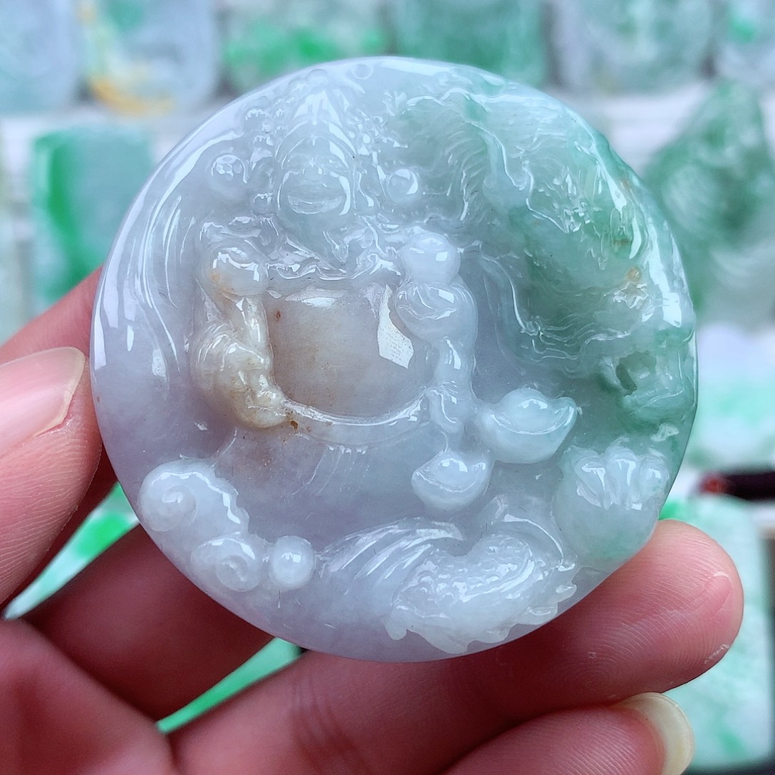 翡翠未镶嵌颈饰翡翠吊坠