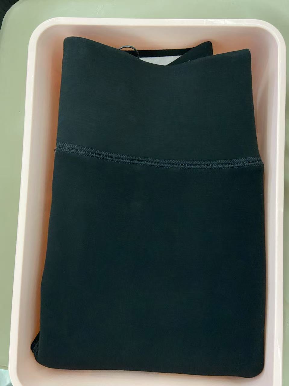 HXSM 「小黑裤」冬女神感V腰设计柔肤加绒加厚小黑裤8171