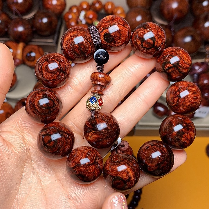 花梨木类手串/手链黄花梨风化料老挝花梨土埋料2.0